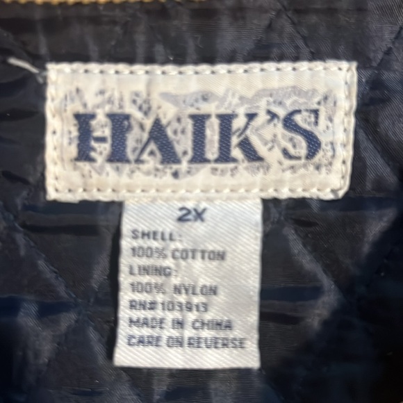 Haik’s Vintage 90s Women’s Barn Chore Coat patchwork design Denim Blue Size 2X - Picture 5 of 7